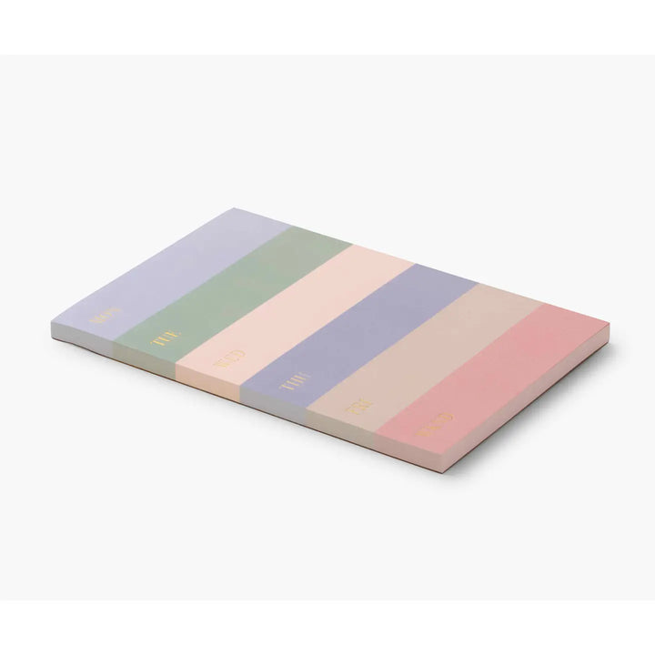 Rifle Paper Co. Muted Color Block Weekly Memo Notepad