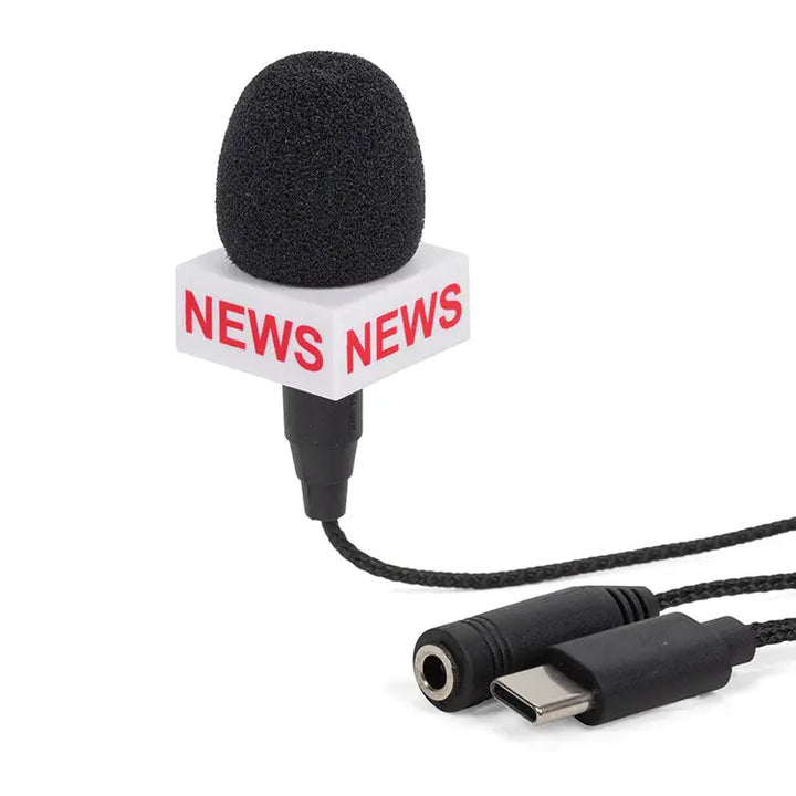 Kikkerland Design Breaking News Mini Microphone