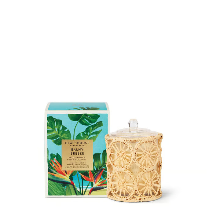 Glasshouse Fragrances Balmy Breeze Scented Soy Candle