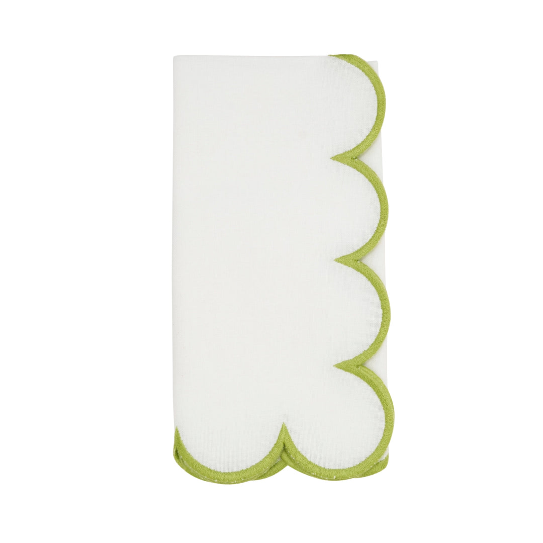 Cotton Scalloped Dinner Napkin