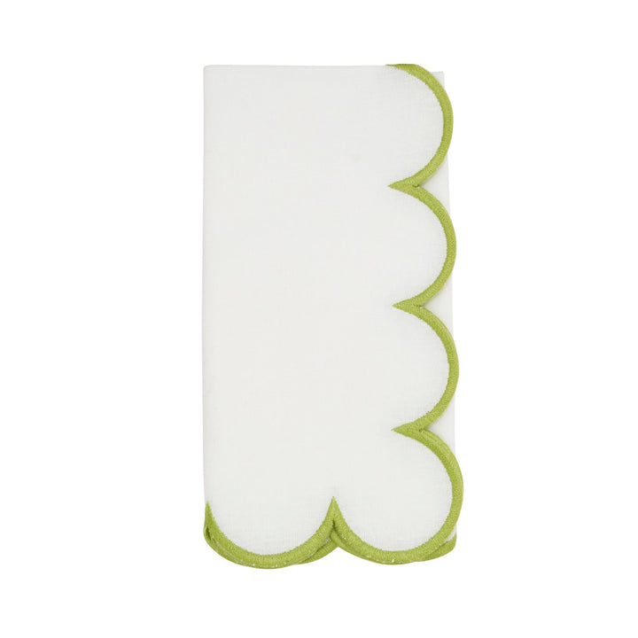 Cotton Scalloped Dinner Napkin