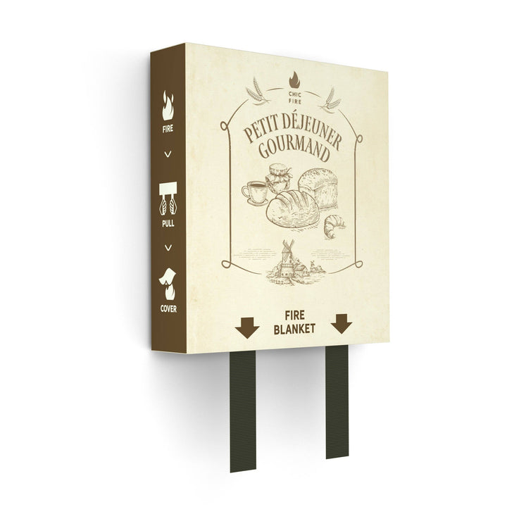 CHIC FIRE Petit Dejeuner Gourmand Design Fire Blanket
