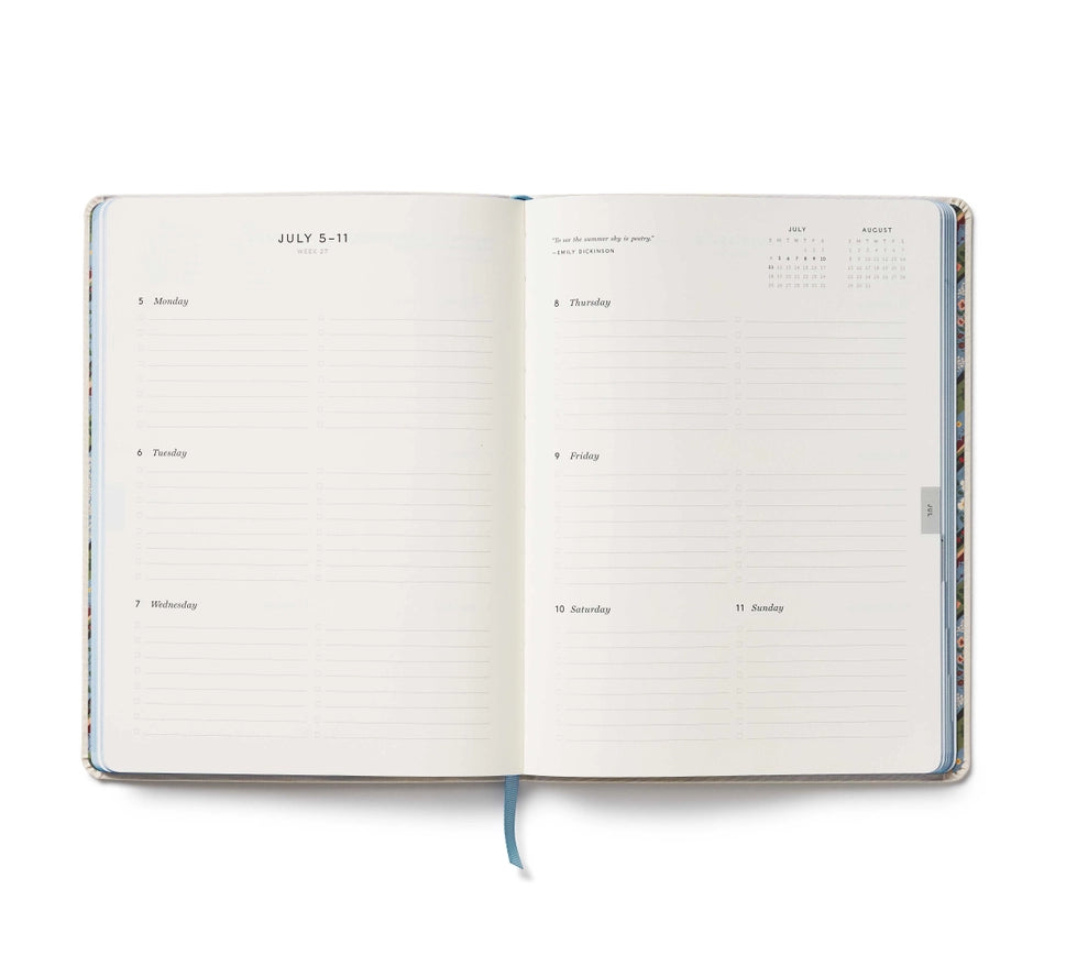 Rifle Paper Co. 2027 12-Month Embroidered Bookbound Planner