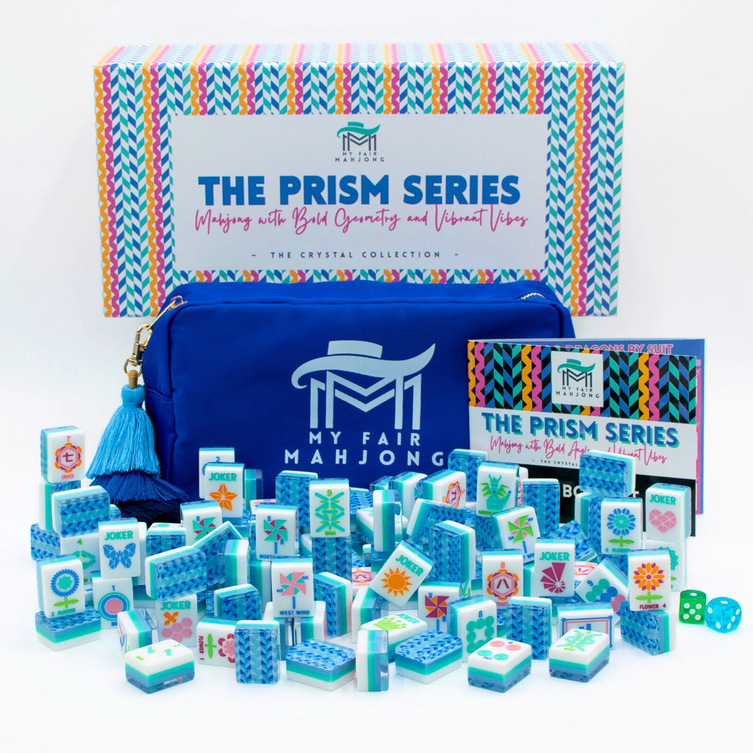 My Fair Mahjong Crystal Prism Blue Tile Set