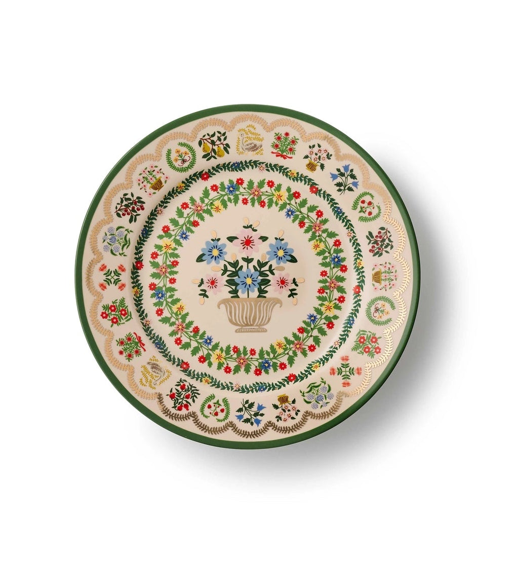 Rifle Paper Co Rosette Porcelain Dessert Plate
