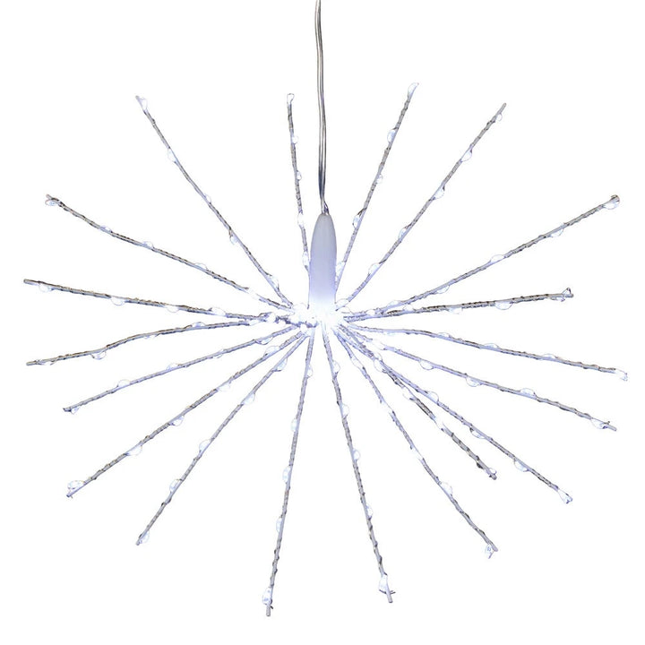 Kurt Adler 12" Cool White Fairy LED 3D Starburst Light