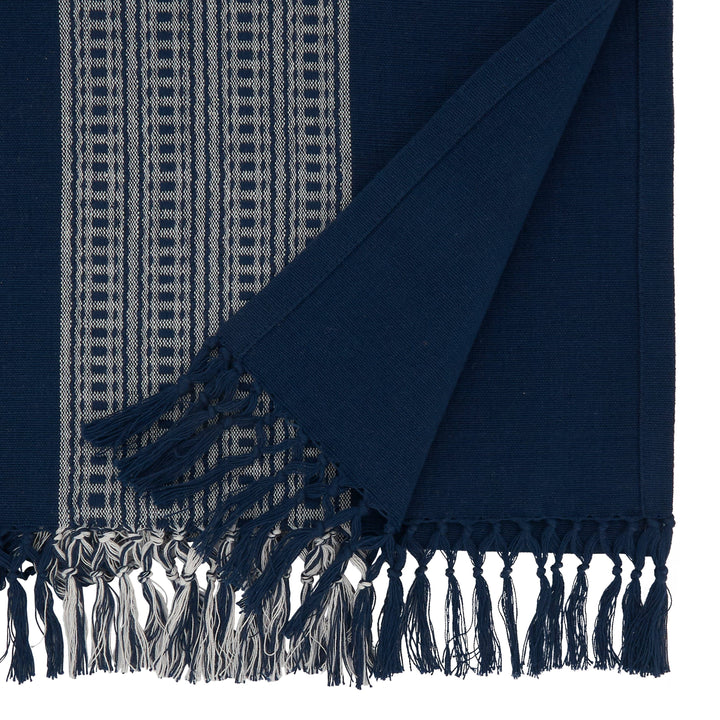 Navy Blue Stripe Runner