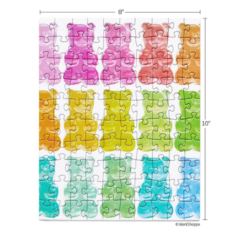 Werkshoppe - Snax Size 100 Piece Jigsaw Puzzle - Gummy Bears