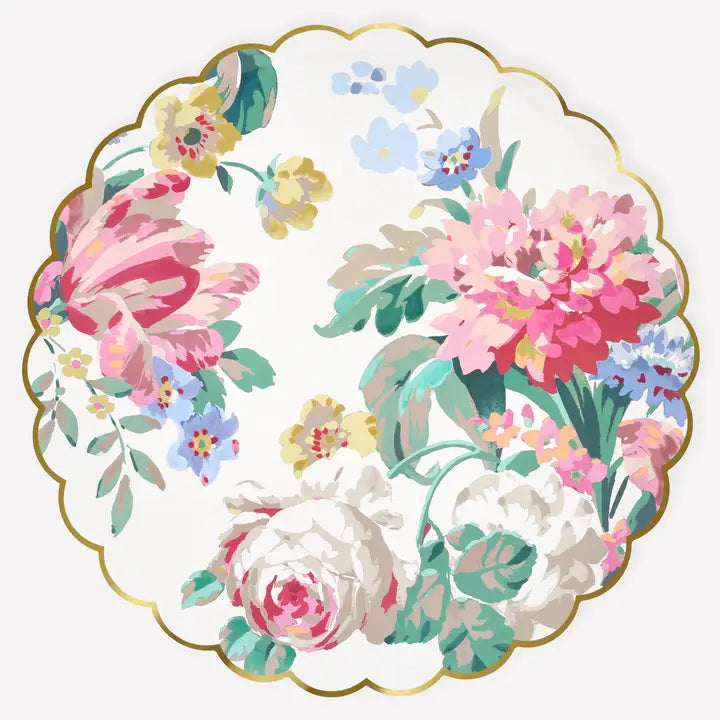 Meri Meri Rococo Floral Paper Dinner Plates