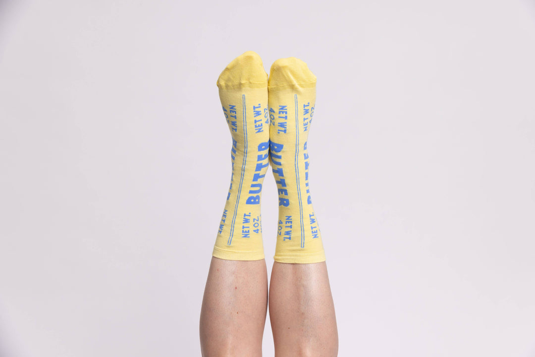 Yellow Owl Butter Crew Socks