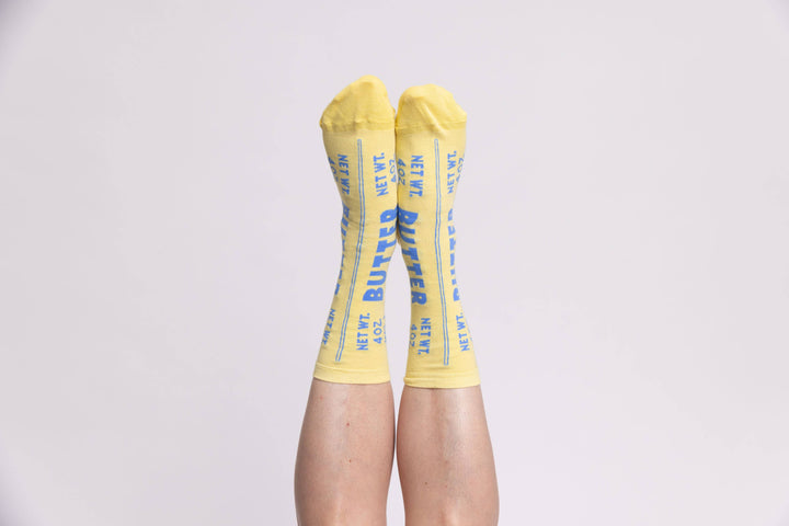 Yellow Owl Butter Crew Socks