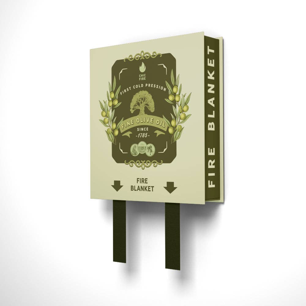 CHIC FIRE Olive Oil Design Fire Blanket