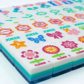 My Fair Mahjong Crystal Prism Blue Tile Set