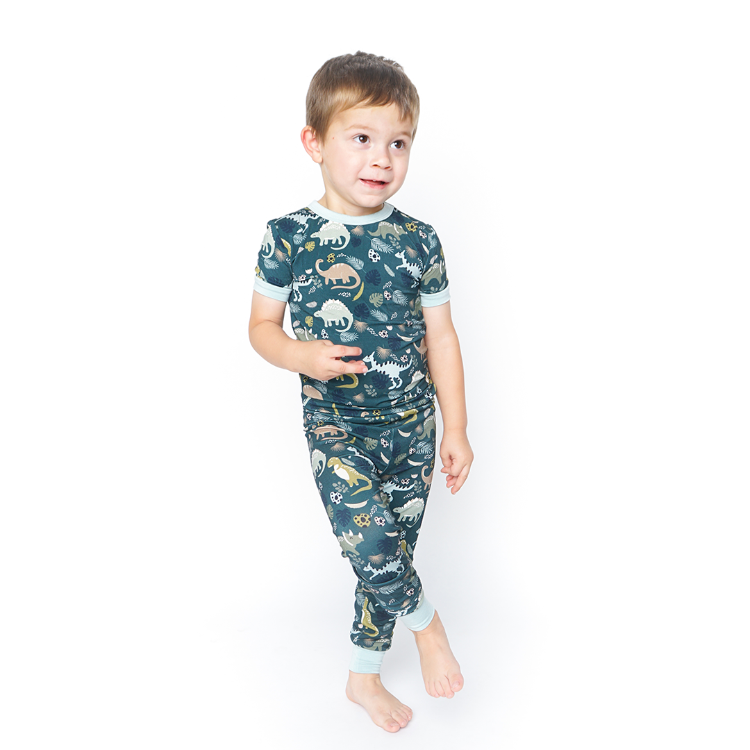 Emerson and Friends Kid's Prehistoric Friends Bamboo Pajama Set