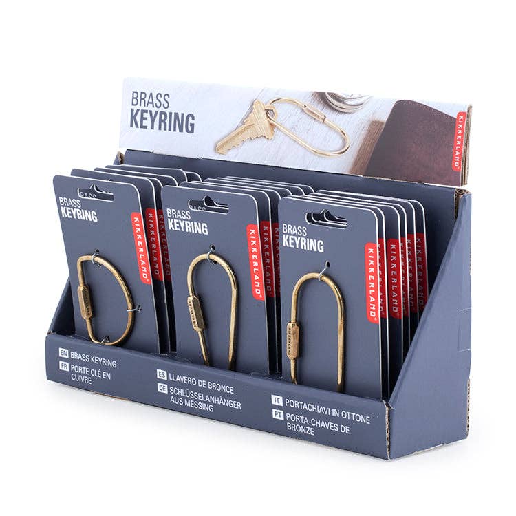 Kikkerland Brass Keyring