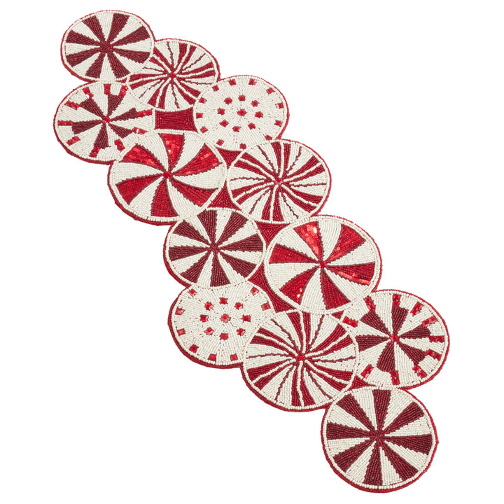 Beaded Candy Cane Runner