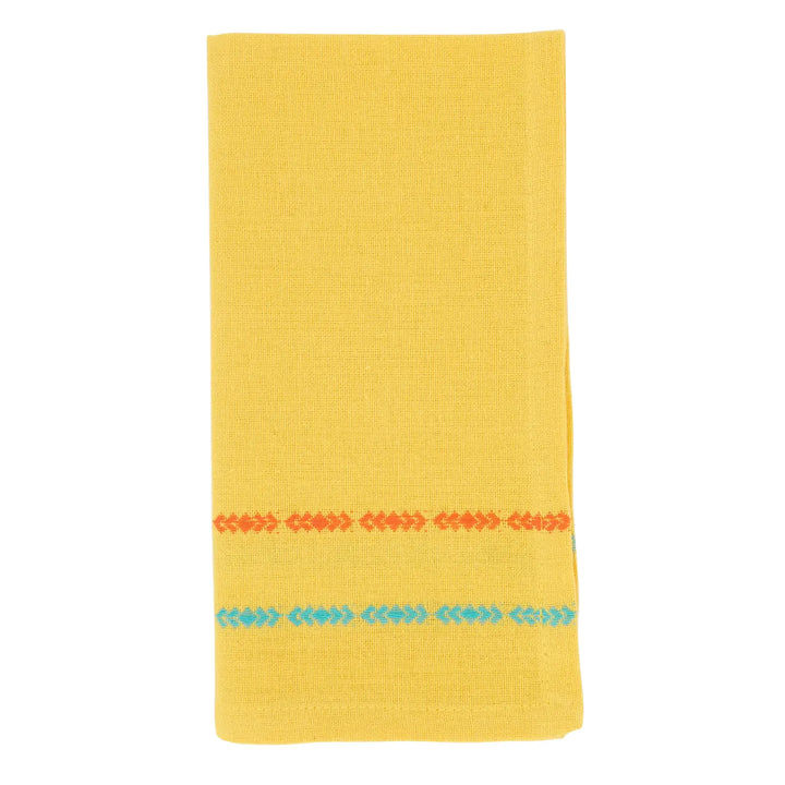 Yellow Dobby Border Napkin
