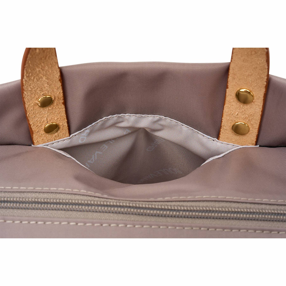 Codie Taupe Nylon Tote