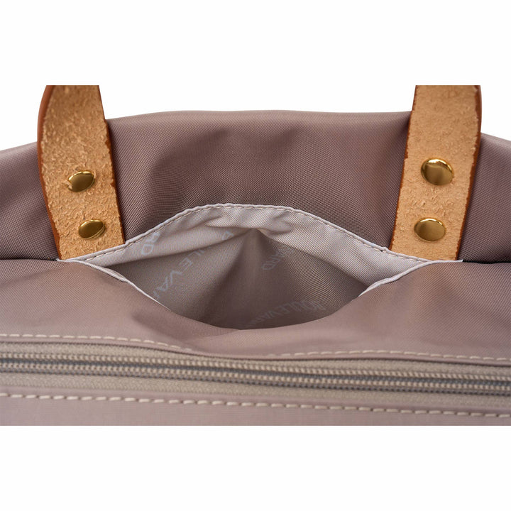 Codie Taupe Nylon Tote