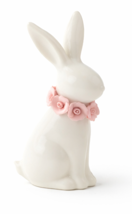 Bunny with Floral Collar