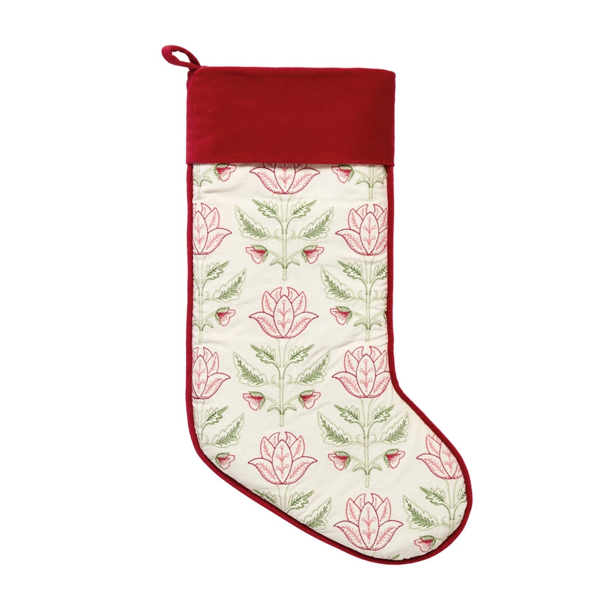 Peking Handicrafts Holiday Mughal Embroidered Stocking