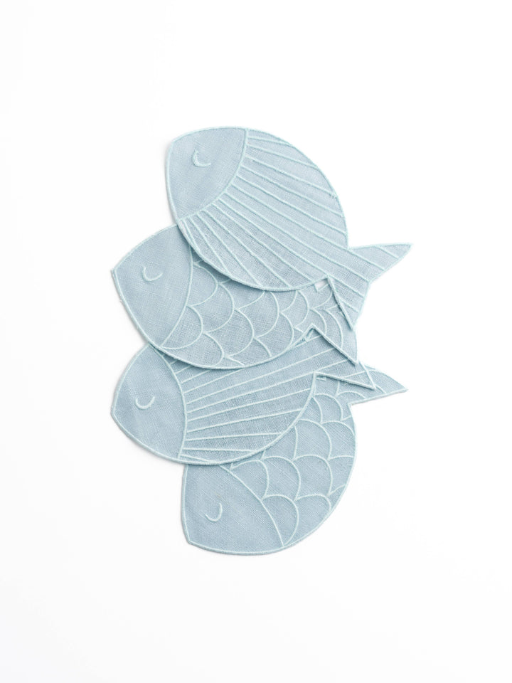 Piecework Puzzles Sardine Cocktail Napkins Set of 4