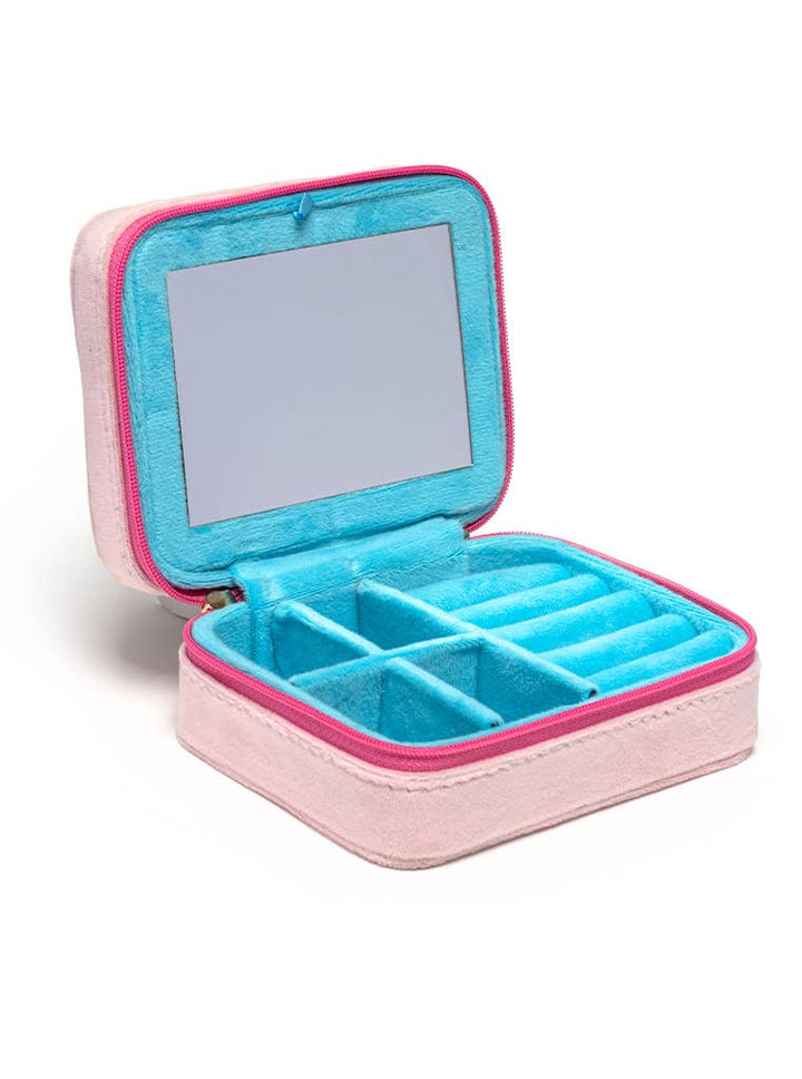 Living Royal Feminine Florals Velvet Jewelry Zip Case