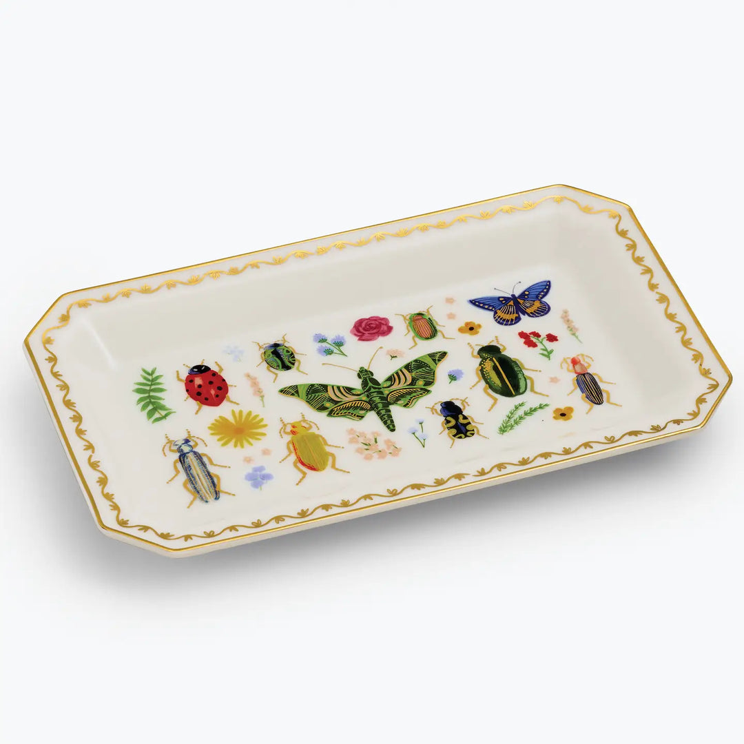 Rifle Paper Co. Curio Large Porcelain Catchall Tray