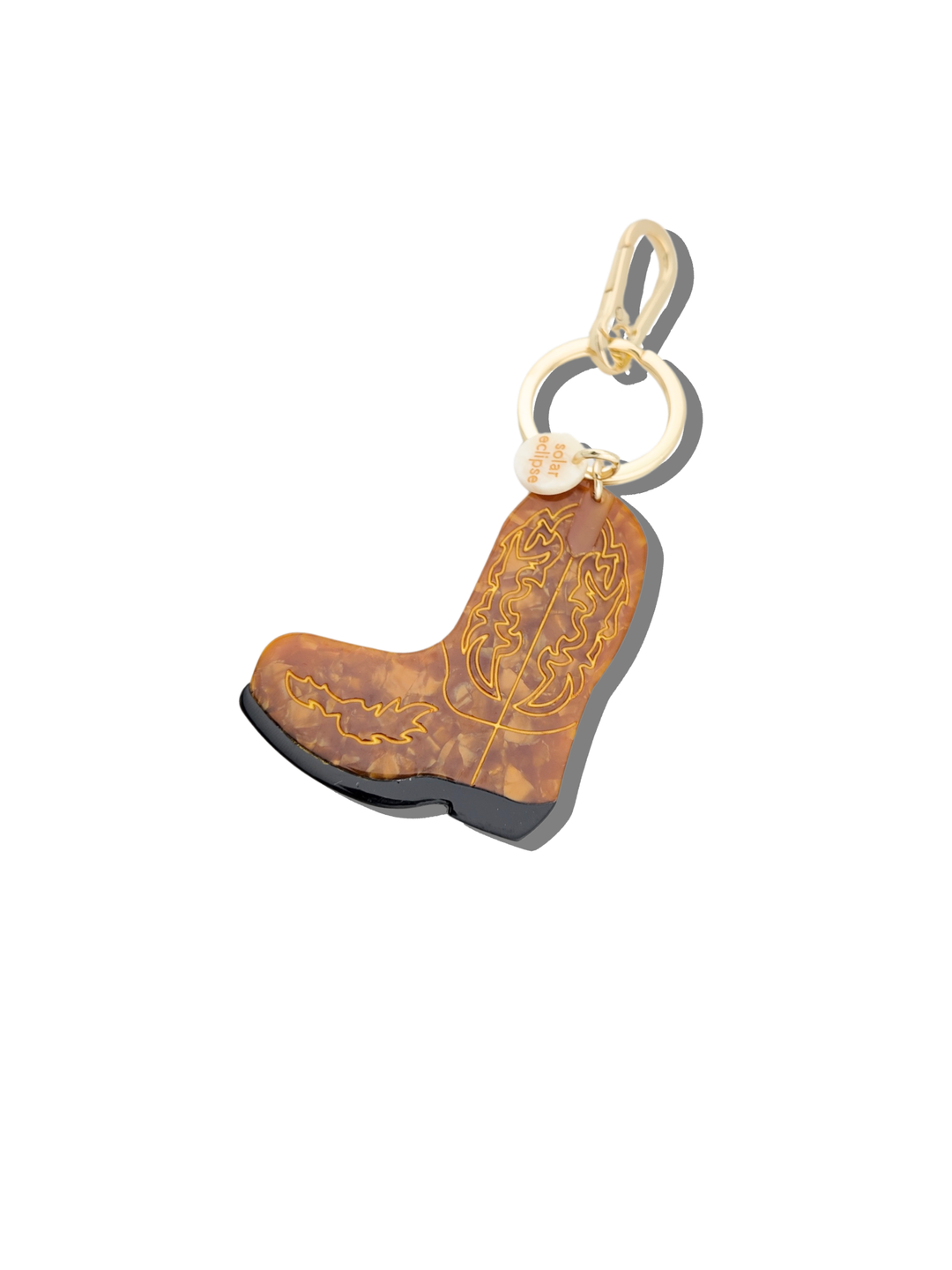 Solar Eclipse Cowboy Boot Bag Charm & Keychain