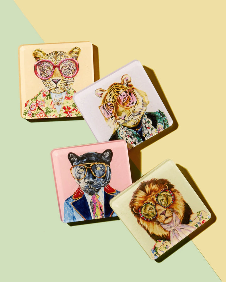 Tart by Taylor Big Cats Coasters