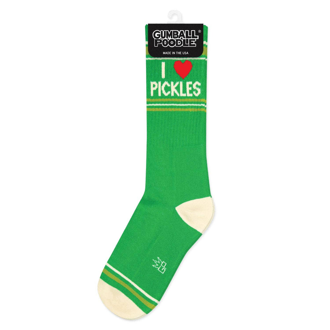 Gumball Poodle I ❤️ Pickles Gym Crew Socks