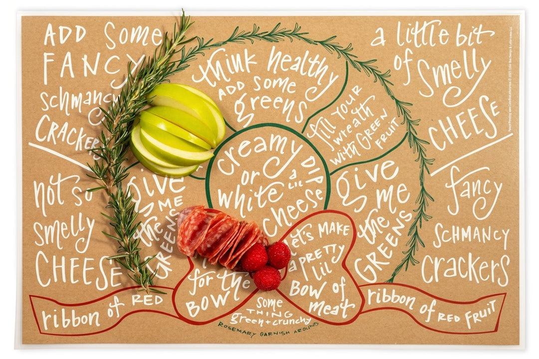 Color Box Design Wreath Charcuterie Cheat Sheet