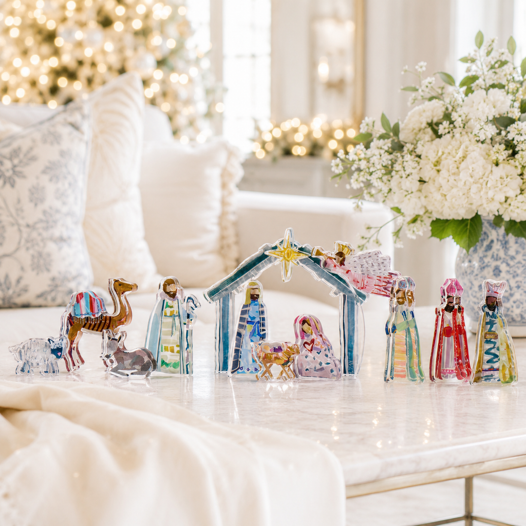 Lauren Dunn The Collected Small Nativity Set Complete Scene