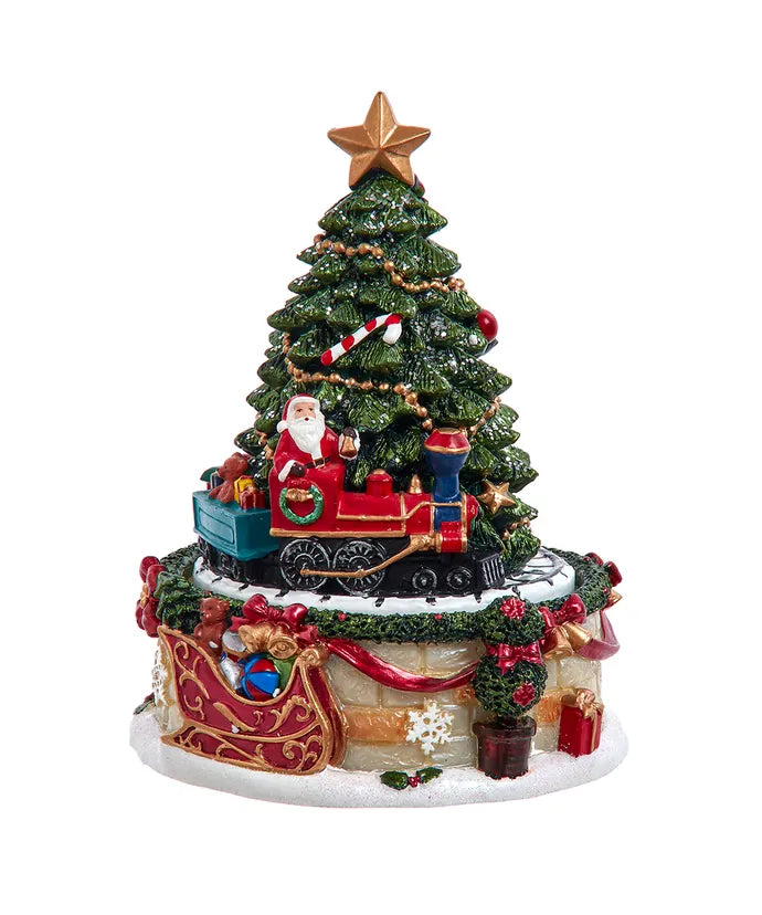 Kurt Adler 6" Wind-Up Musical Christmas Tree Revolving Box