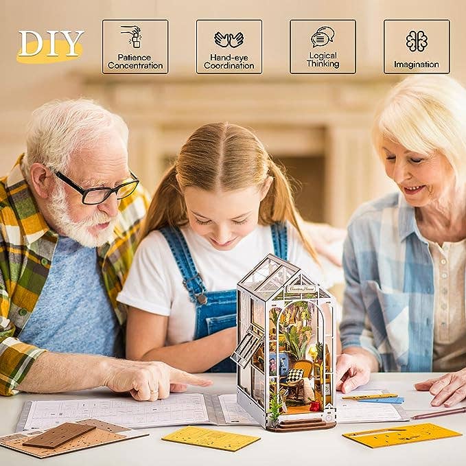 Robotime DIY Book Nook Garden House