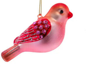 Kurt Adler Glass Colorful Bird Ornament