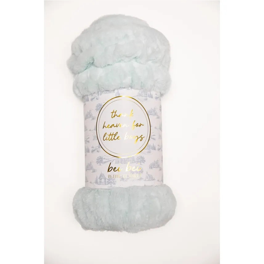 Bei Bei Thank Heaven for Little Boys Faux Fur Blanket