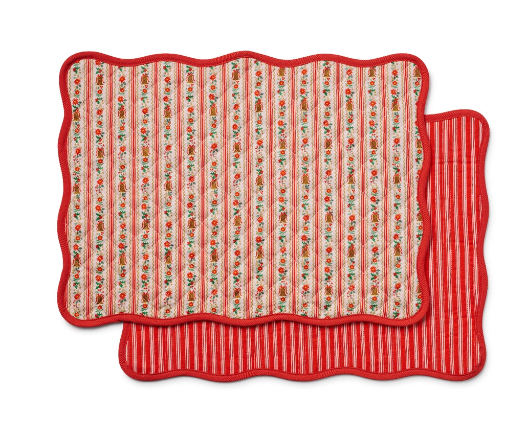 Rifle Paper Co. Holly Jolly Quilted Cotton Placemat