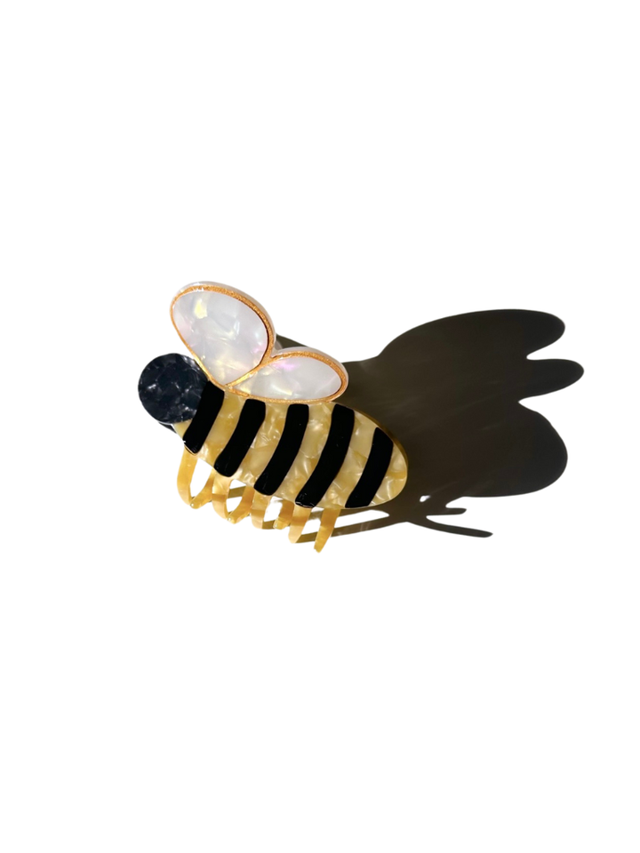 Solar Eclipse Hand-painted Bee Claw Hair Clip