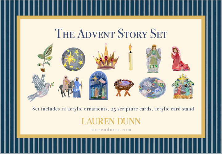 Lauren Dunn The Advent Story Set + Acrylic Display Tree