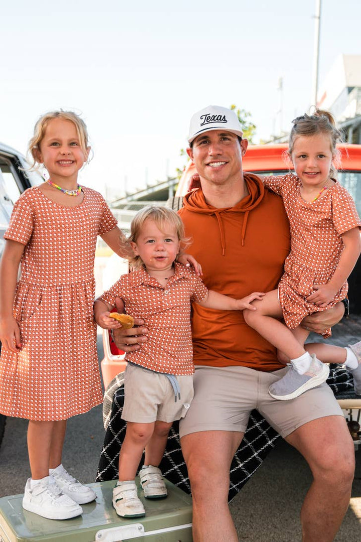 Burlebo Kid's Texas Orange Polo