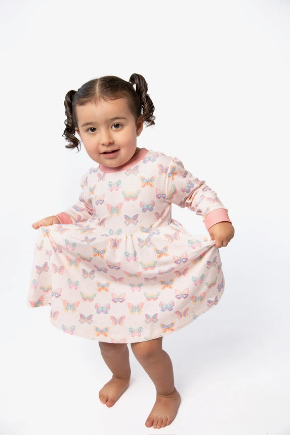 Goosies Kid's Butterfly Bliss Sweatshirt Dress