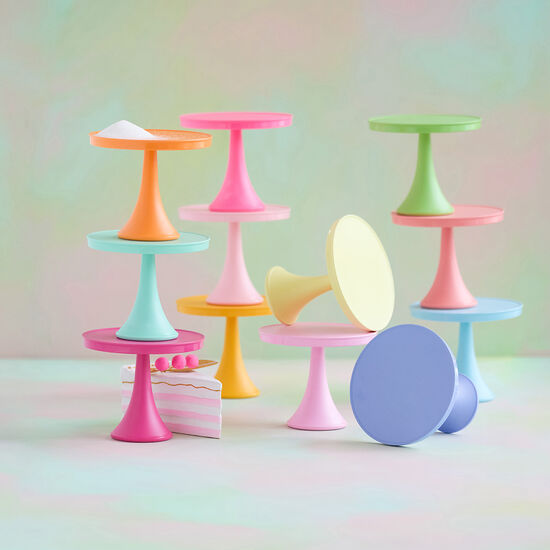 Glitterville Rainbow Medium Melamine Cake Stand