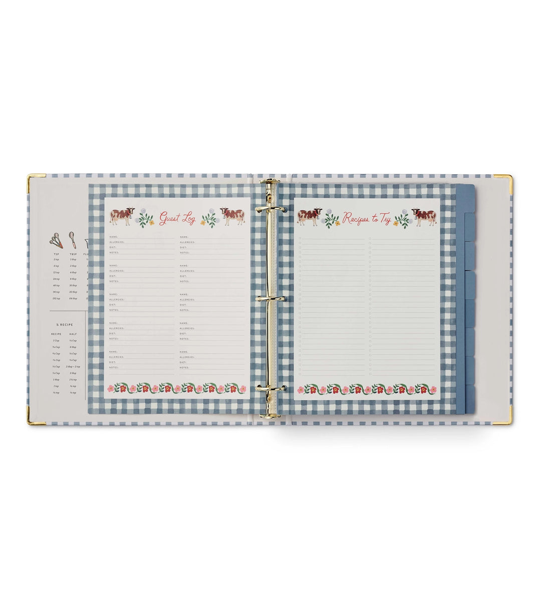 Rifle Paper Co. Home Sweet Home Recipe Binder