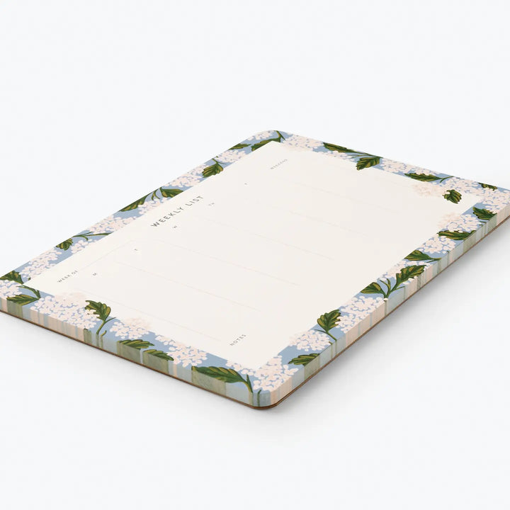 Rifle Paper Co. Hydrangea Weekly Desk Pad