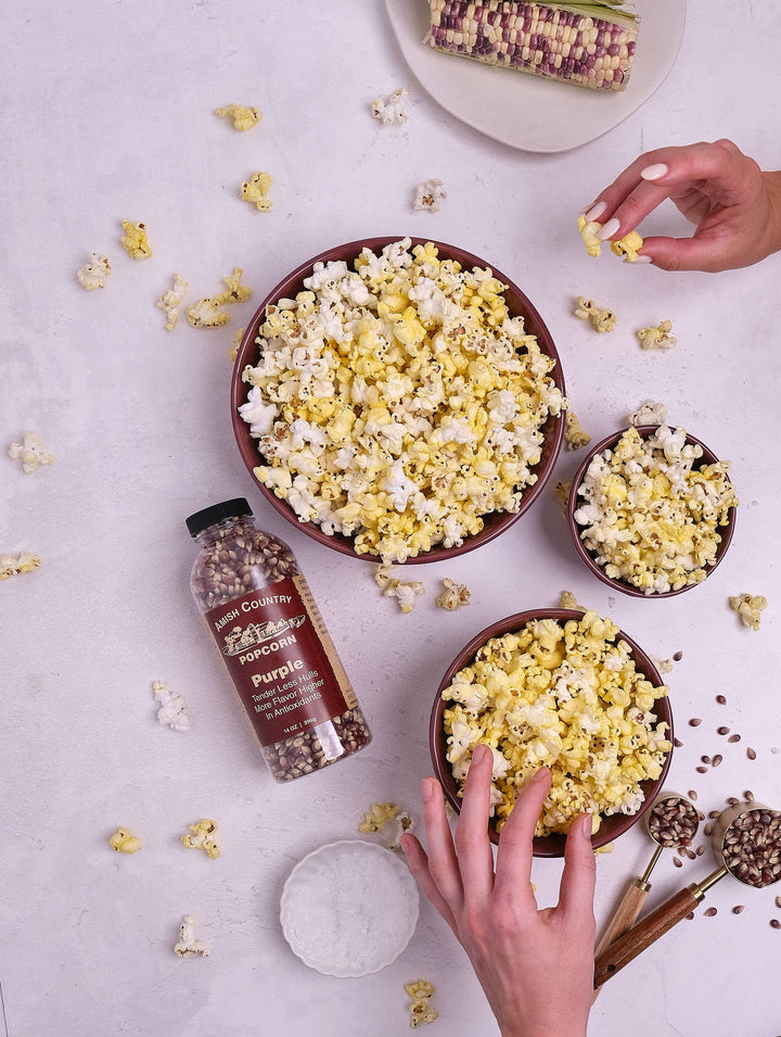 Amish Country Popcorn 14oz Bottle of Purple Popcorn