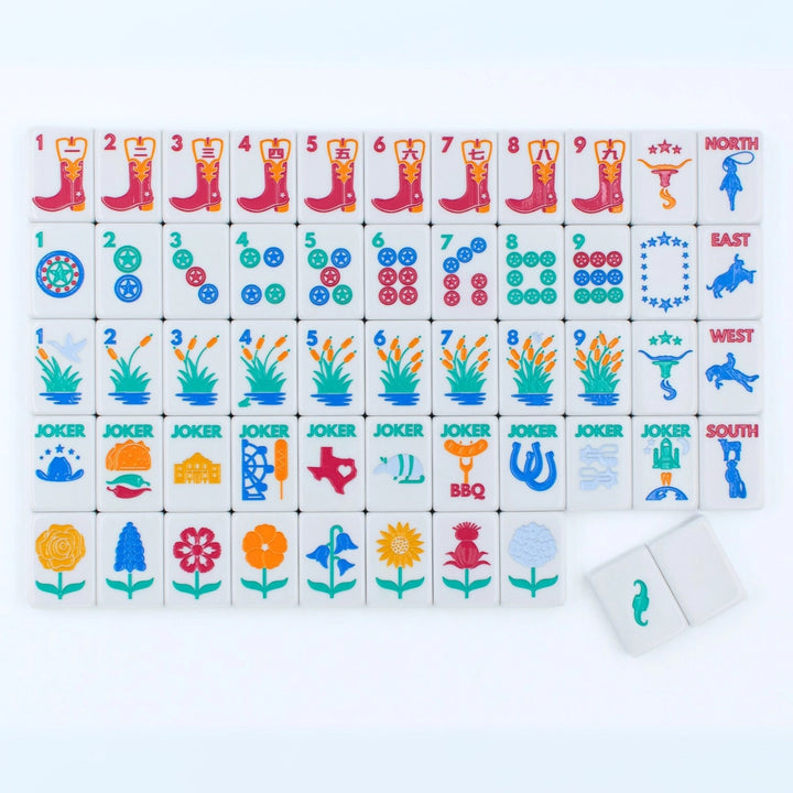 My Fair Mahjong The Texas Series | Mahjong with Lone Star Flair Tile Set