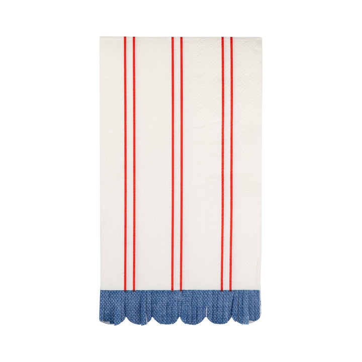 My Mind’s Eye Red Striped Paper Dinner Napkin