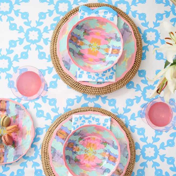 Laura Park Designs Highlands Blue Tablecloth