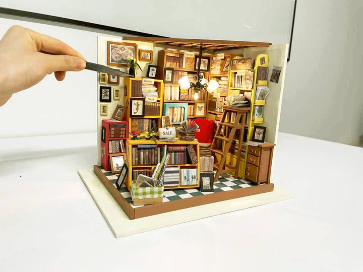 Robotime DIY Miniature Dollhouse Sam's Study